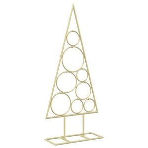 vidaXL Metal Christmas Tree KUOPIO 60 cm Steel Gold