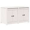 vidaXL Kitchen Cabinet White 106 x 55 x 64 cm Solid Pine wood