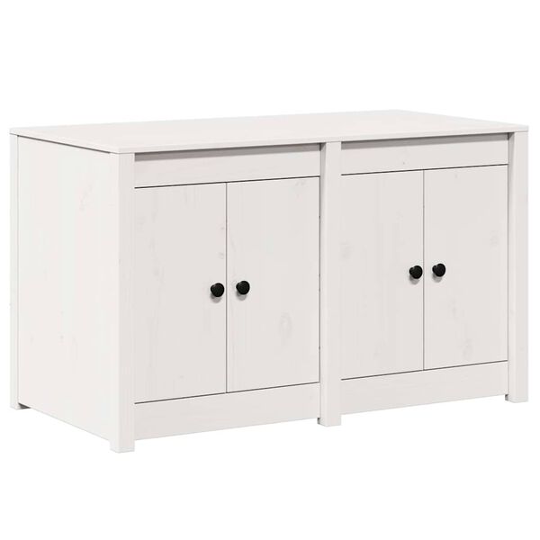 vidaXL Kitchen Cabinet White 106 x 55 x 64 cm Solid Pine wood