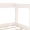 vidaXL Kids Bed Frame with Drawers White 70x140 cm Solid Wood Pine
