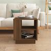 vidaXL Coffee Table Brown Oak 40x40x43 cm Engineered Wood