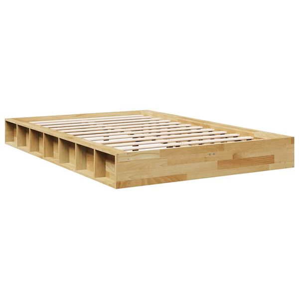 vidaXL Bed Frame without Mattress 120x200 cm Solid Wood Oak