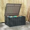 vidaXL Garden Storage Box Black 101 x 82 x 50 cm Steel