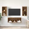 vidaXL TV Cabinet Set Wall-mounted 3 pcs Old Wood Engineered Wood