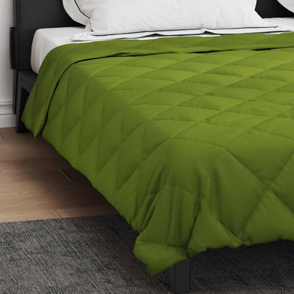 vidaXL Full Year Duvet Green 220 x 240 cm Microfiber