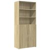 vidaXL Highboard Sonoma Oak 80x42,5x185 cm Engineered Wood