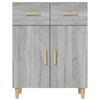 vidaXL Sideboard Grey Sonoma 69.5x34x90 cm Engineered Wood