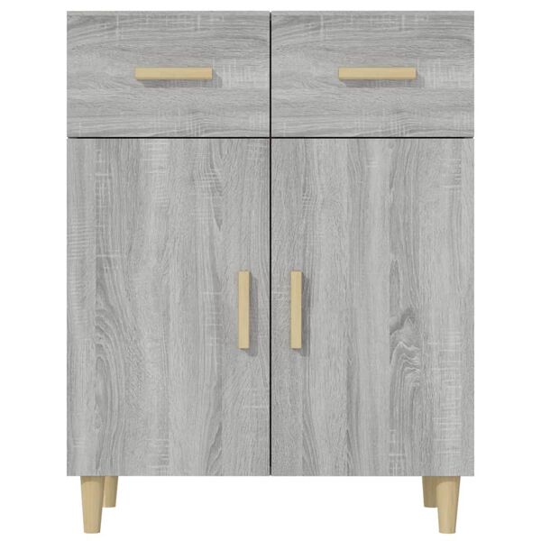 vidaXL Sideboard Grey Sonoma 69.5x34x90 cm Engineered Wood