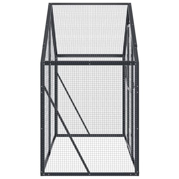 vidaXL Aviary Anthracite 179x100x185 cm Aluminium