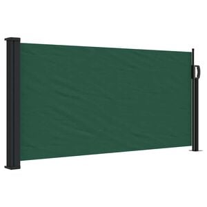 vidaXL Retractable Side Awning Dark Green 100x300 cm
