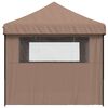 vidaXL Party Tent Folding Brown 292 x 580 x 315 cm Oxford Fabric