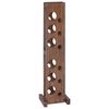 vidaXL Rack Brown 20 x 25 x 100 cm Solid Mahogany Wood