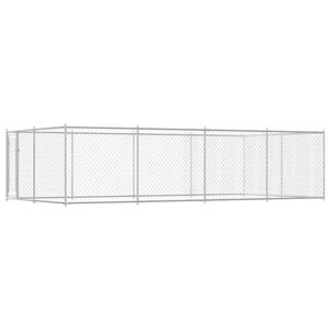 vidaXL Outdoor Dog Kennel 7.6x3.8x1.9 m