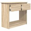 vidaXL Console Table with Drawers Sonoma Oak 85.5x38.5x74.5 cm