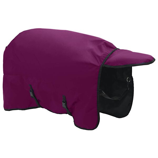 vidaXL Horse Blanket Full Purple 85 cm Polyester