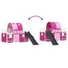 vidaXL Kids'Loft Bed Frame White and Pink 79.5 x 200 cm Metal