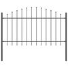 vidaXL Garden Fence 6 pcs Grey 170 x 140 cm Powder-Coated Steel