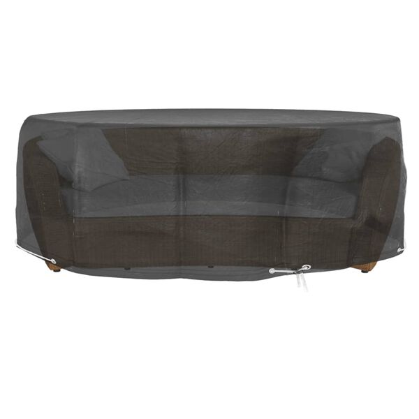 vidaXL Island Lounge Cover 10 Eyelets &Oslash;236x67 cm Round