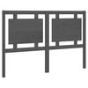 vidaXL Bed Headboard Grey 145,5x4x100 cm Solid Pine Wood