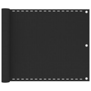 vidaXL Balcony Screen HDPE 75x600 cm Anthracite