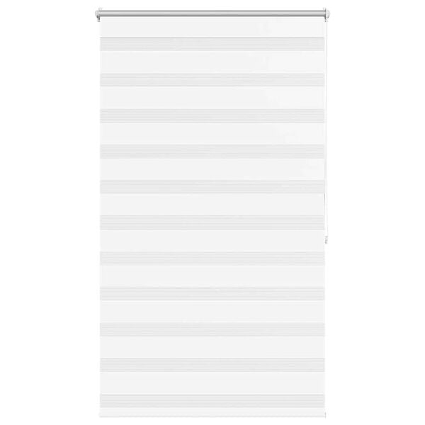 vidaXL Zebra blind 100.9x175 cm Fabric Width 96.7 cm white