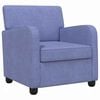 vidaXL Armchair Jeans Blue Fabric