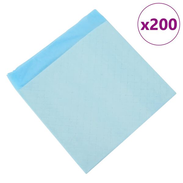 vidaXL Non-woven Fabric Pet Training Pad 200 pcs Blue and White