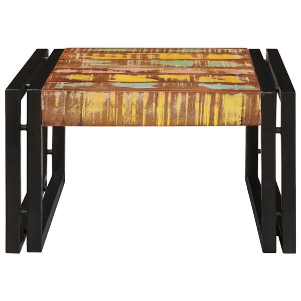 vidaXL Bathroom Shelf Multicolour 60 x 50 x 23 cm Solid Reclaimed Wood