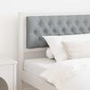 vidaXL Headboard Other White and light grey 100 cm Solid pine wood