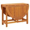 vidaXL Garden Table 130x90x72 cm Solid Acacia Wood