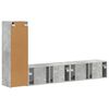 vidaXL TV Cabinet Set Wall-mounted 3 pcs Concrete Grey Engineered Wood