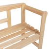 vidaXL Outdoor Bench Natural 119 x 44 x 76 cm Solid Pine Wood