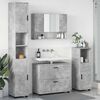 vidaXL Bathroom Furniture Set with Drawer 4 pcs Concrete Grey