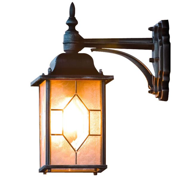 KONSTSMIDE Wall Light Milano Down Black and Silver