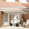 vidaXL Retractable Awning Manual Beige 400 x 200 cm Fabric