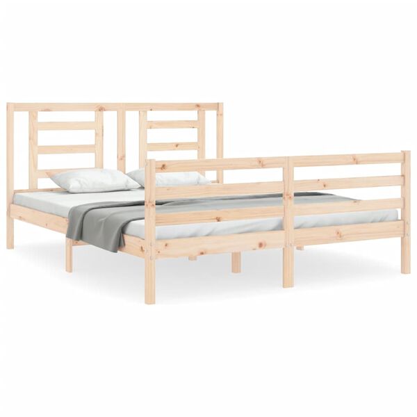 vidaXL Bed Frame without Mattress 160x200 cm Solid Wood