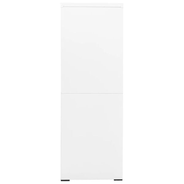 vidaXL Filing Cabinet White 90x46x134 cm Steel