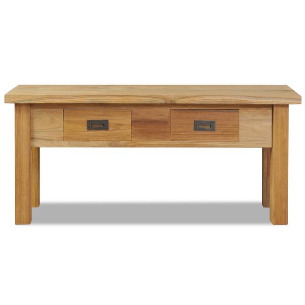 vidaXL Hall Bench Solid Teak 90x30x40 cm