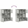 vidaXL Bookcase Concrete Grey 89x24x101.5 cm Engineered Wood
