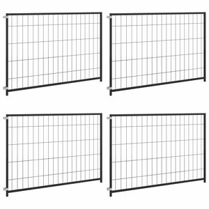 vidaXL Dog Kennel Black 300 x 100 x 70 cm Steel