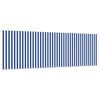 vidaXL Retractable Awning Retractable Striped Blue 350 x 200 cm Fabric