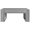 vidaXL Coffee Table with Infinity LED Grey Sonoma 70x53x30 cm