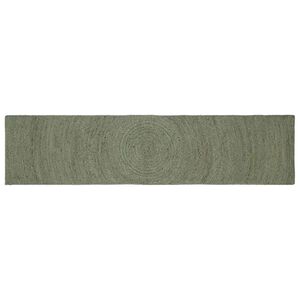 vidaXL Area Rugs Olive Green 60 x 200 cm Jute