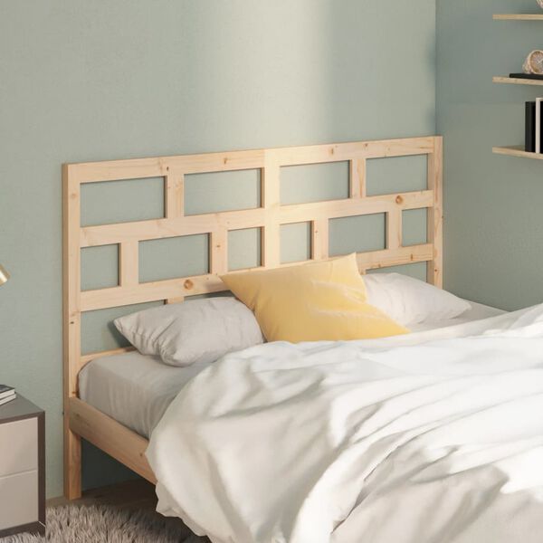 vidaXL Bed Headboard 166x4x100 cm Solid Wood Pine