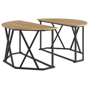 vidaXL Coffee Table Artisan Oak 80 x 80 x 42 cm