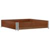 vidaXL Pallet Collar Brown 100x100 cm Solid Wood Pine