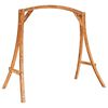 vidaXL Swing Frame Solid Bent Wood with Teak Finish