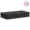 vidaXL Storage Box 24 pcs Anthracite 90 x 48 x 15 cm Non-woven fabric