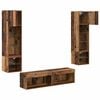 vidaXL TV Wall Unit Wall-mounted 6 pcs Old Wood Engineered Wood