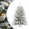 vidaXL Artificial Hinged Christmas Tree White 120 cm PE and PVC